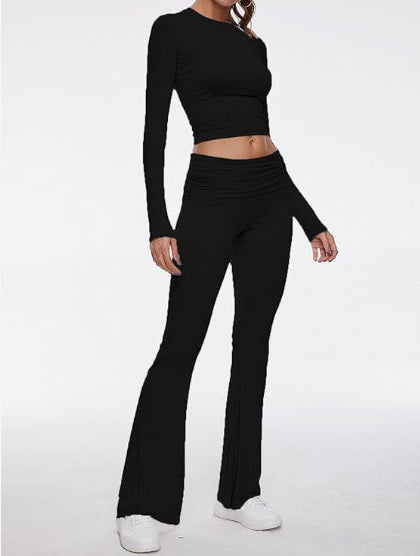 Women’s High-Waisted Bell-Bottom Pants